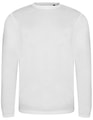Heren T-shirt AWDis Long Sleeve Tri-Blend T Solid White
